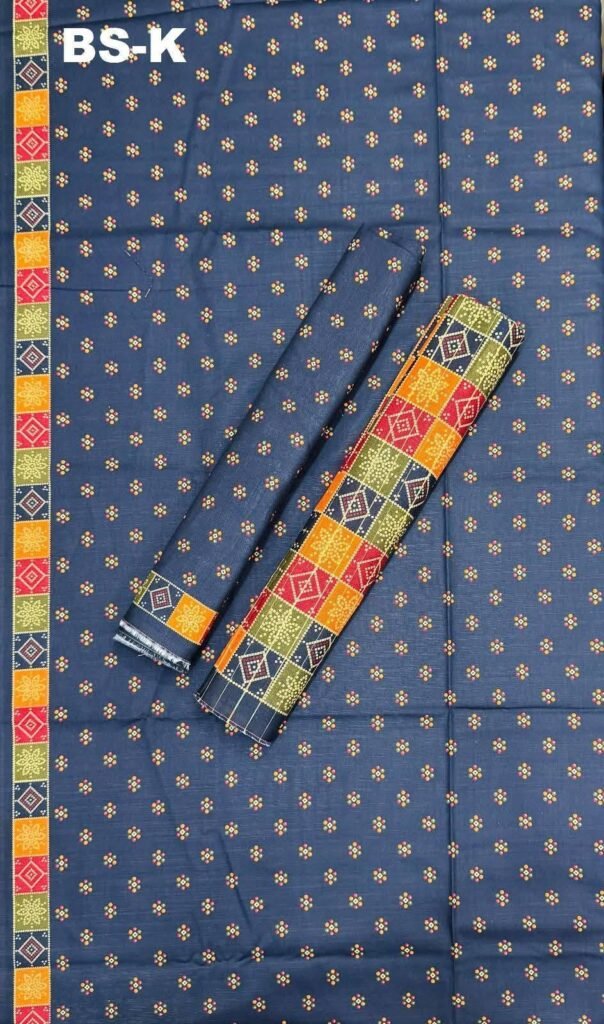 Bin Saeed Rangziva – Unstitched Printed Khaddar 3-Piece Suit