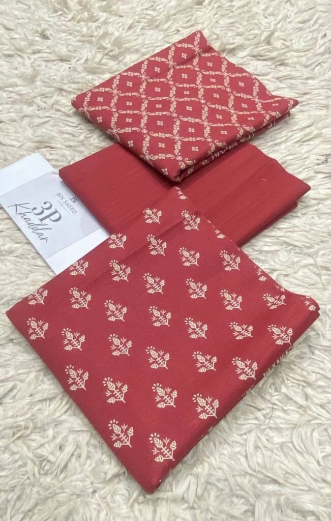 Bin Saeed Rangziva – Unstitched Printed Khaddar 3-Piece Suit